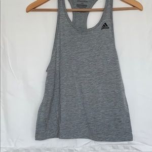 Grey Adidas Ultimate 2.0 workout tank